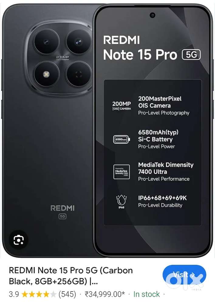 Mi note 15 pro 8 128 brand new condition
