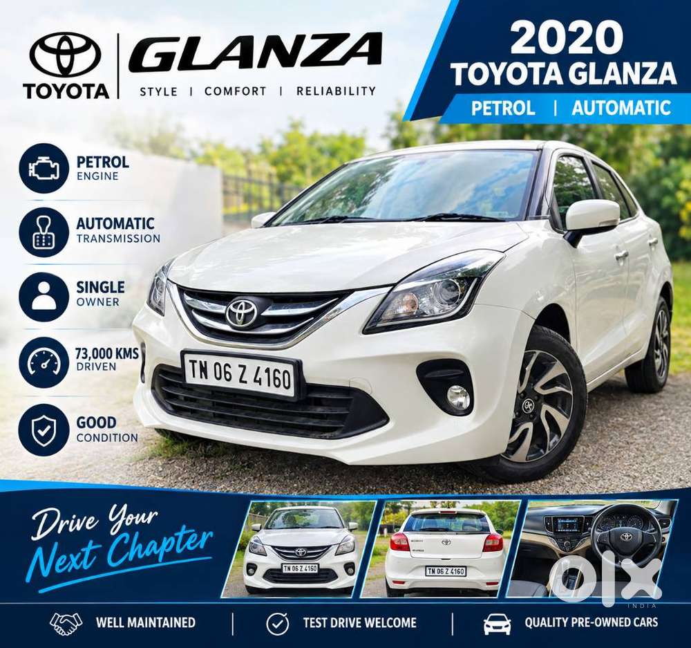 Toyota Glanza G Cvt, 2020, Petrol