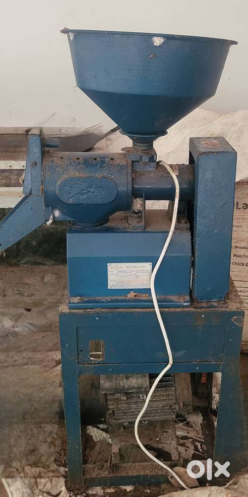 Complete Unused 3 HP Mini Rice Mill - Single Phase (Full Kit with Belt