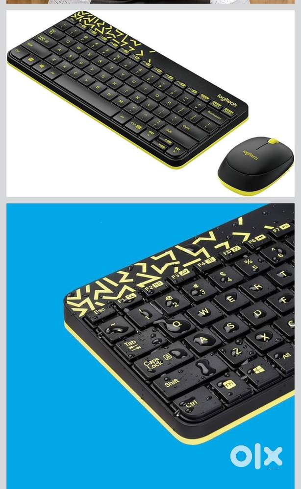 Logitec wireless keybord with mouse only 1 month in brand new with bil