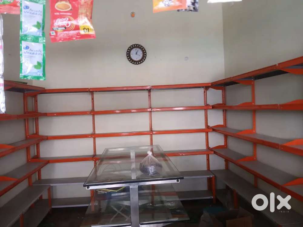 Supermarket Racks full set Wall mounted+Glass display rack Cashcounter ...