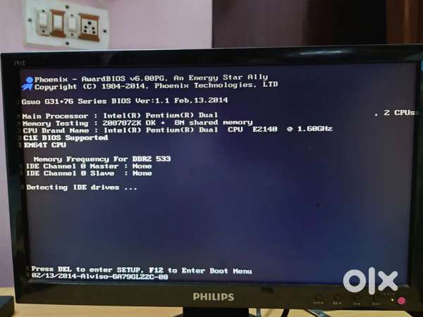 Intel pentium dual cpu Computer with 2 gb RAM