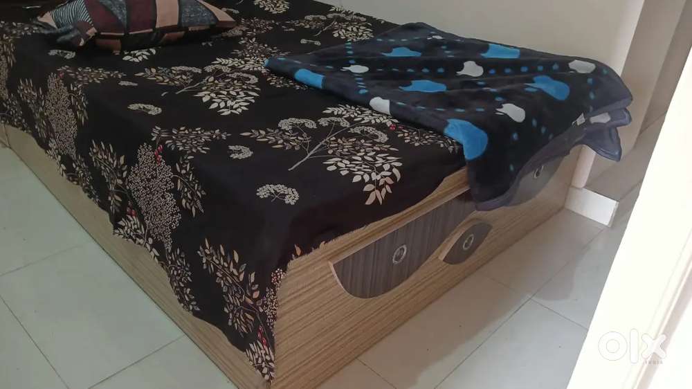Double Size Cot with storage with Bed