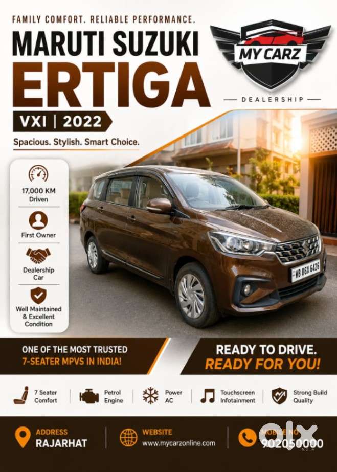 Maruti Suzuki Ertiga Vxi, 2022, Petrol