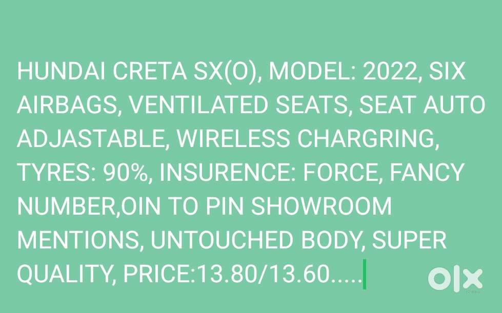 Hyundai Creta 1.6 Sx (o), 2022, Diesel