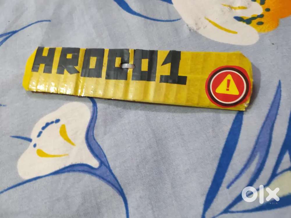 Cycle number plate modified
