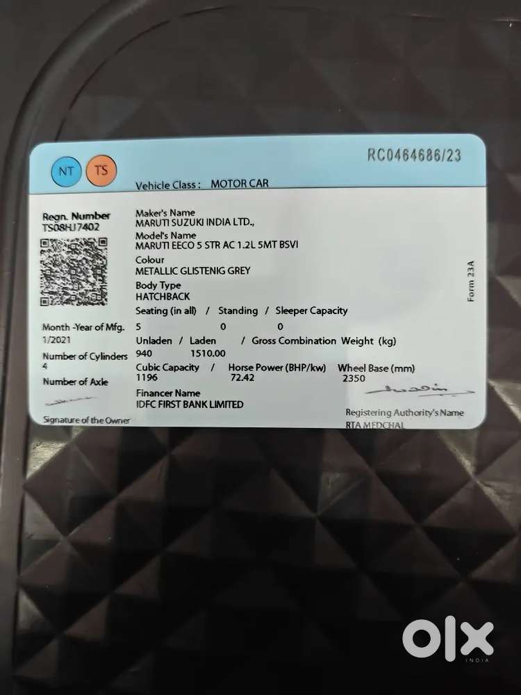 Maruti Suzuki Eeco 2021 Smiles 5 Seater Ac