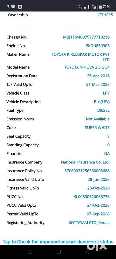 Toyota Innova 2016