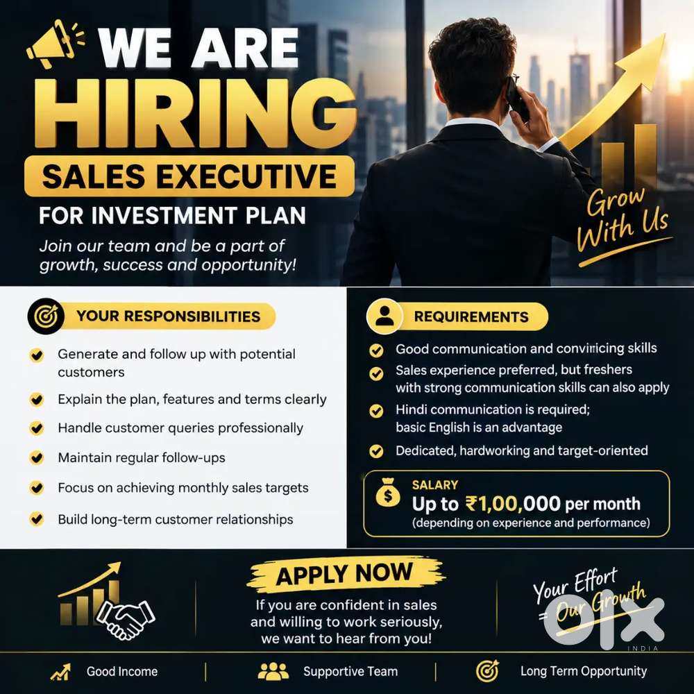 Sales Executive &ndash; Investment Plan