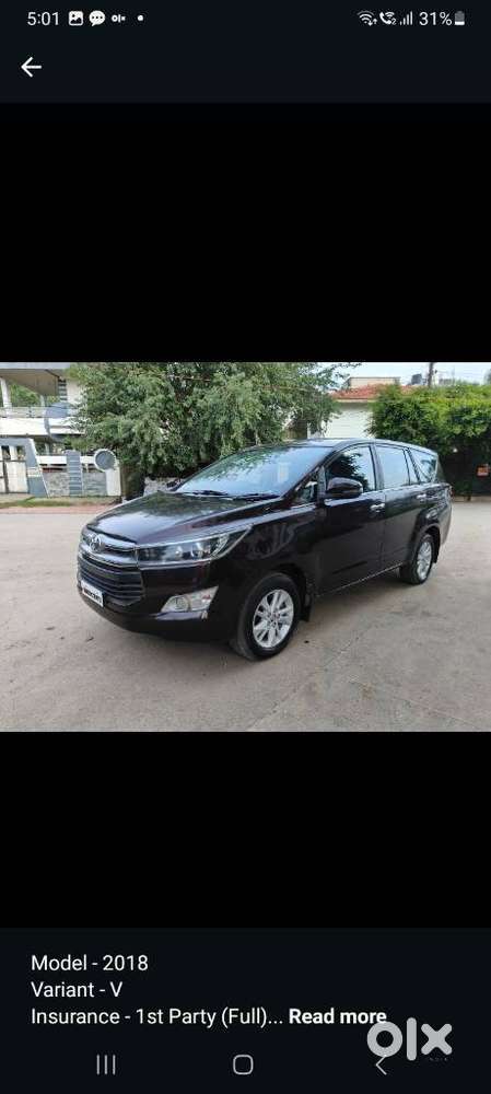 Toyota Innova Crysta 2.4 V, 2018, Diesel