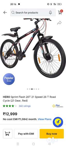 Hero sprint hot sale flash cycle