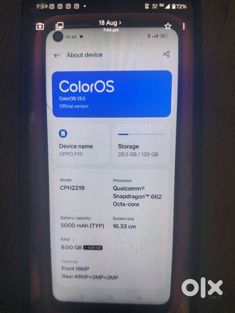 Oppo f19 device good mobile