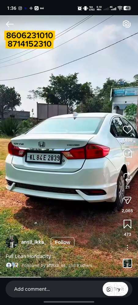Honda City I-vtec Cvt Zx, 2017, Diesel