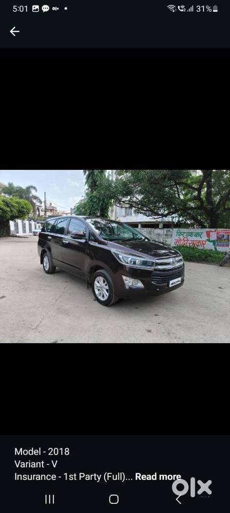 Toyota Innova Crysta 2.4 V, 2018, Diesel