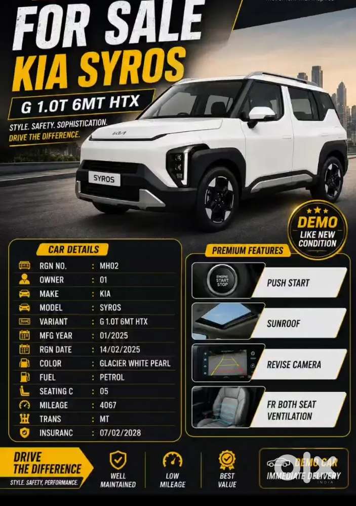 Kia Syros Htx Diesel 2025