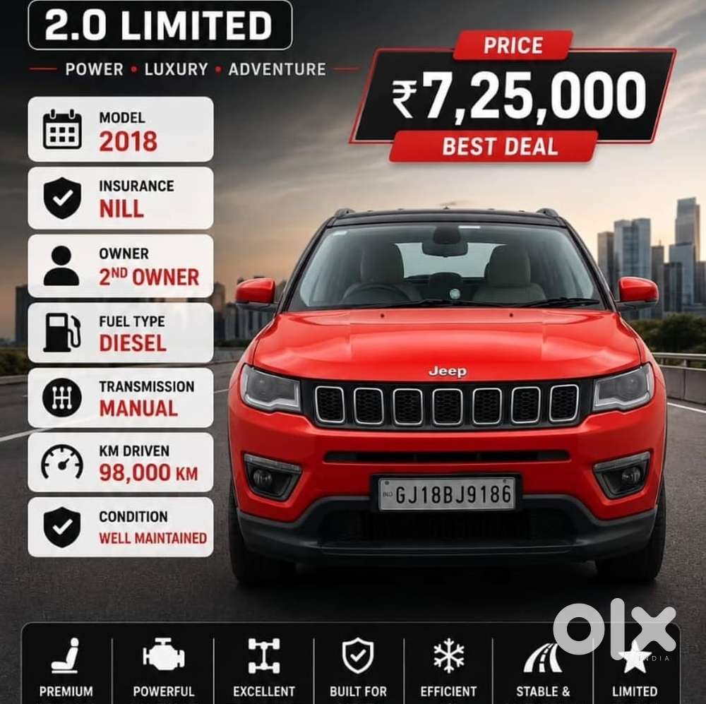 Jeep Compass, 2018, Diesel
