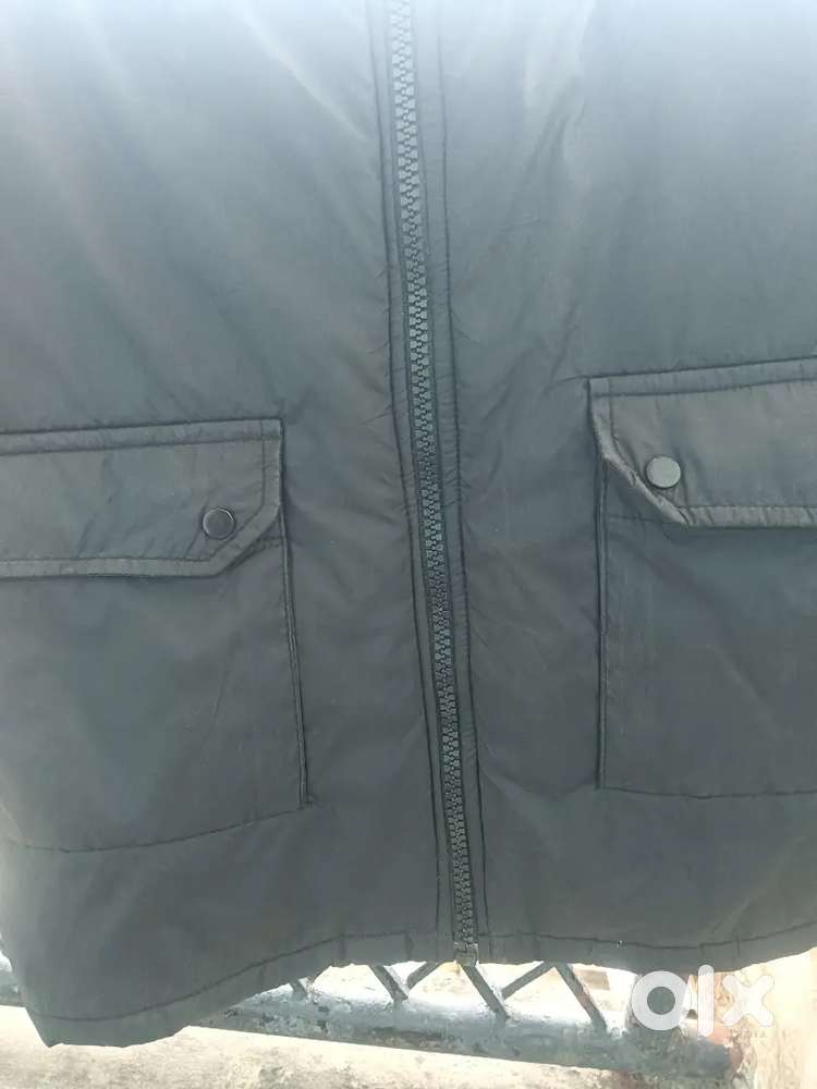 Black puffer jacket