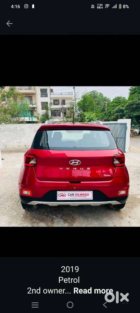 Hyundai Venue S Turbo Dct, 2019, Petrol
