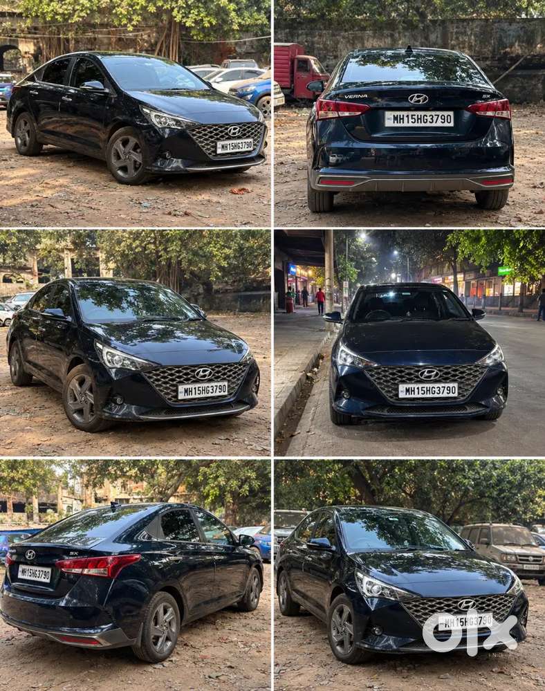 2021 Verna SX Petrol | Manual | Black | Clean & Fresh Condition