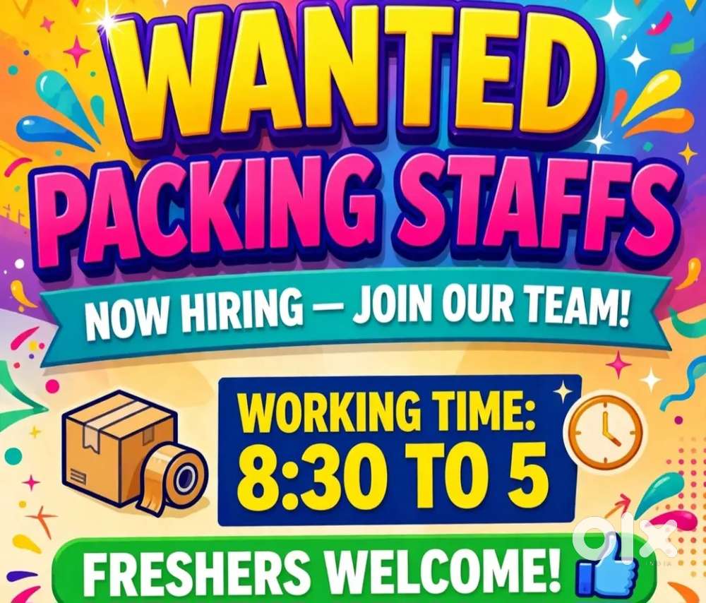 Wanted male/female packing helpers [ 8.30 to 5 ]