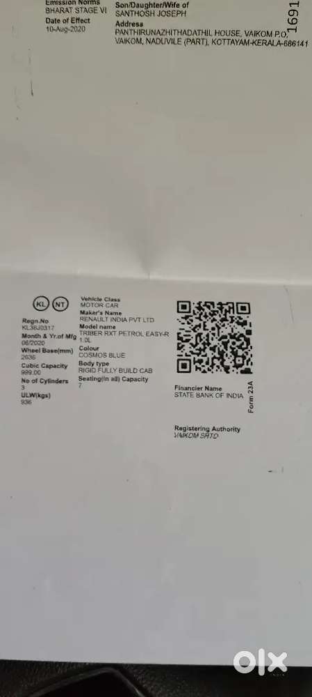 Renault Triber 2020 Petrol 20000 Km Driven