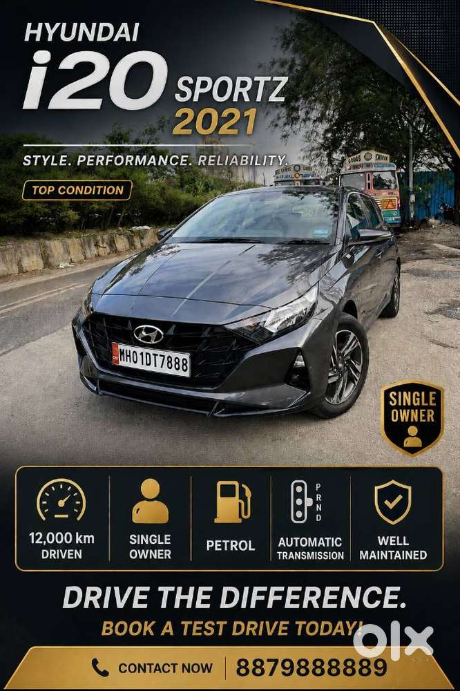 Hyundai I20 Sportz Plus Cvt, 2021, Petrol