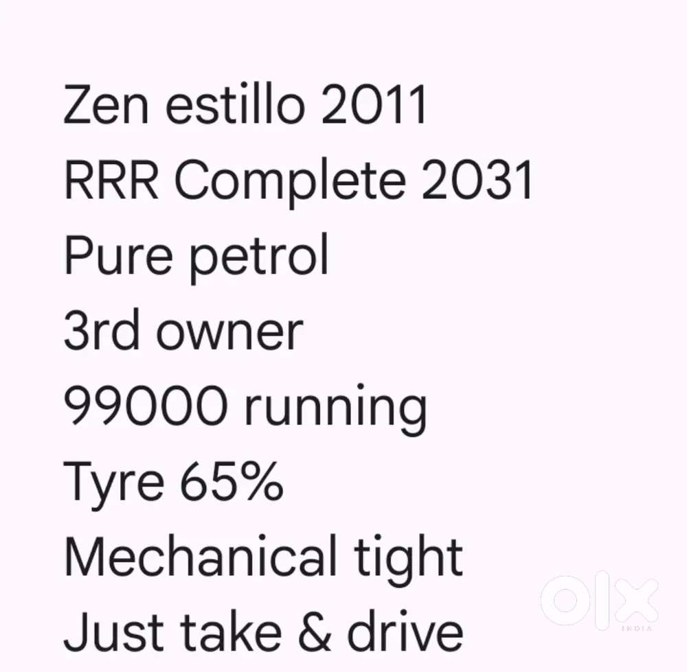 Maruti Suzuki Zen Estilo 1.0 Vxi 2011