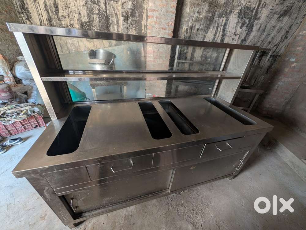 Resturant stainless steel serving counter