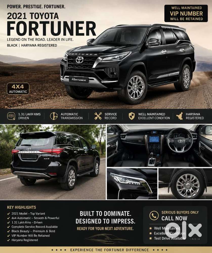 Toyota Fortuner 3.0 4x2 Automatic, 2021, Diesel