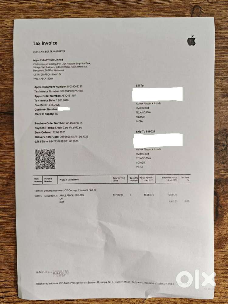 Apple Pencil Pro – Brand New (Unused) Seal Opened - Accessories in
