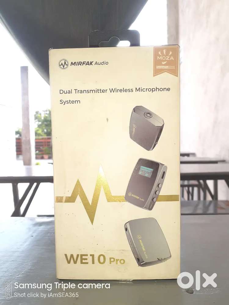 MIRFAK WE10 Pro Wireless Microphone | Dual Transmitter | Excellent Con
