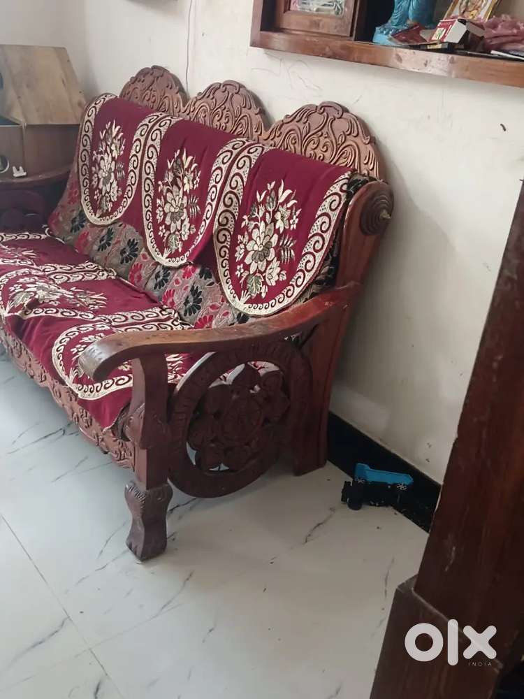 Teak wood sofa
