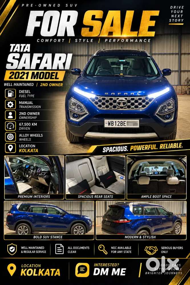  2021 Tata Safari 2.0 Kryotec Xt Plus | Diesel | Manual