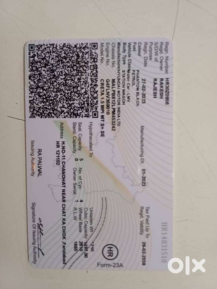 Hyundai Creta 1.5 S Plus Knight Petrol, 2023, Petrol