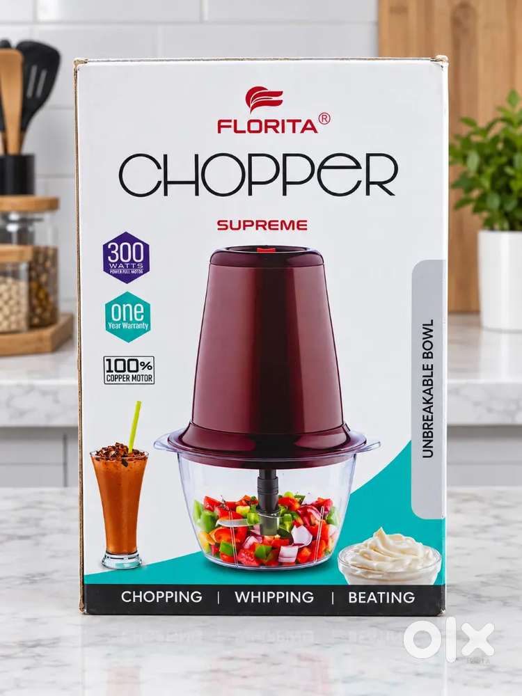 Florita Multipurpose Chopper &ndash; 300W | Chopping, Whipping & Beating
