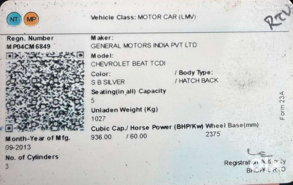 Chevrolet Diesel Car 2014