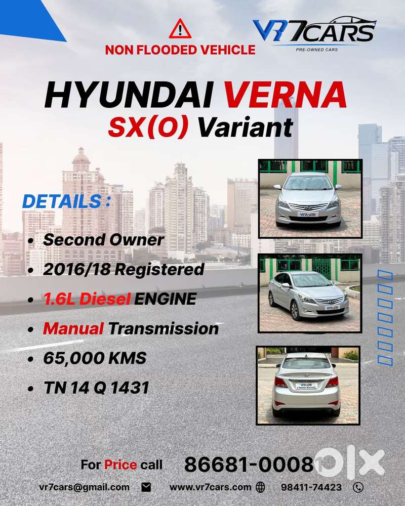 Hyundai Verna 1.6 Crdi Sx Option, 2016, Diesel