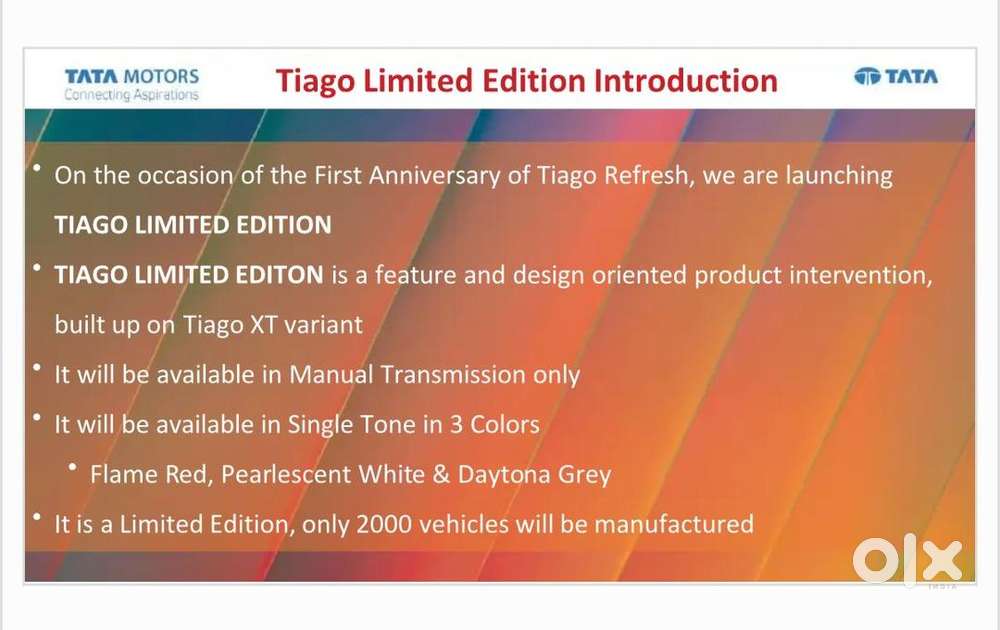 Showroom Condition Tata Tiago (limited Edition).. Less Driven