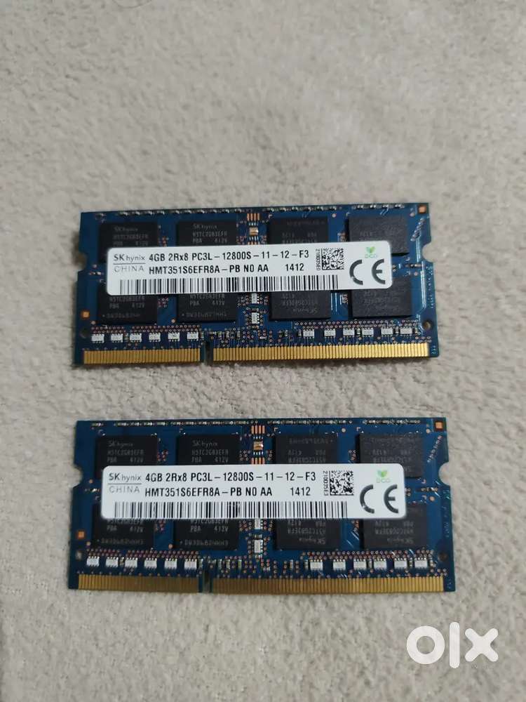 SK Hynix 4GB DDR3L laptop RAM modules - Computer Accessories in