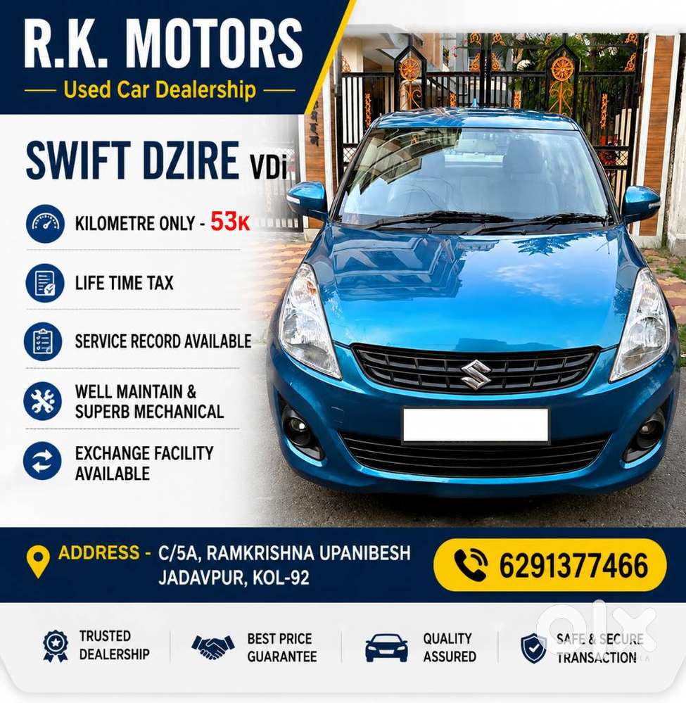 Maruti Suzuki Swift Dzire Vdi Bsiv, 2012, Diesel