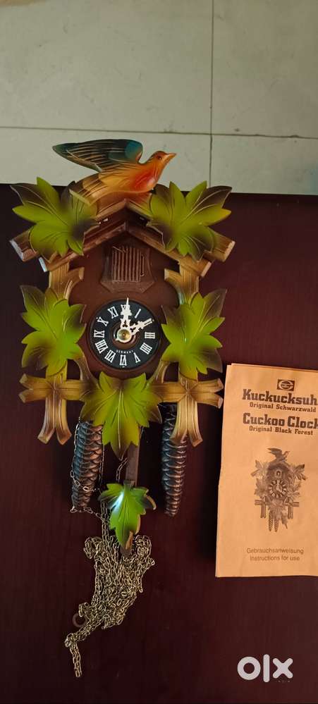 Authentic Swiss Handcrafted Wooden Cuckoo Clock - Mint Condition