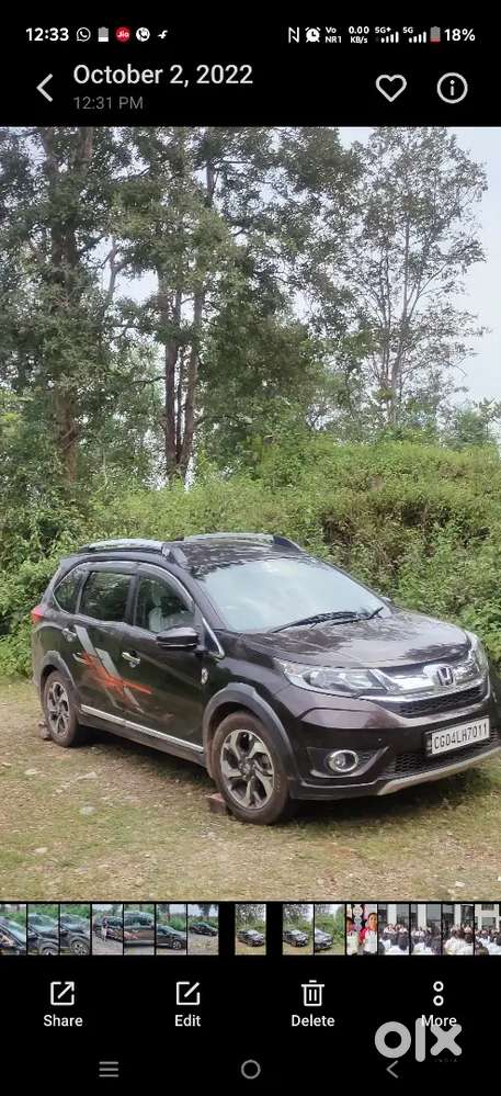 Honda Br-v 7 Seater Suv Vx Petrol 2016