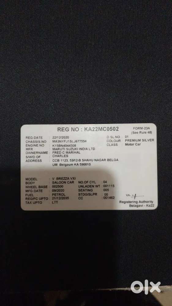 Maruti Vitara Brezza 1.5 Vxi 2020