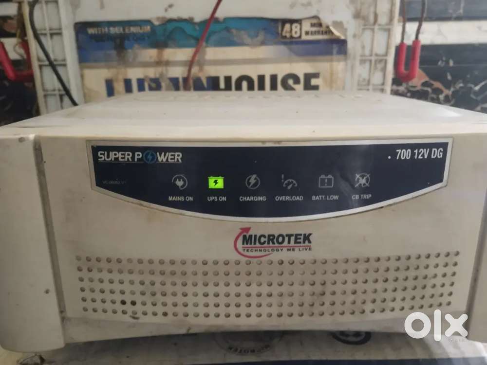 Microtek 700 12V DG  Inverter + Luminhouse 220Ah Battery