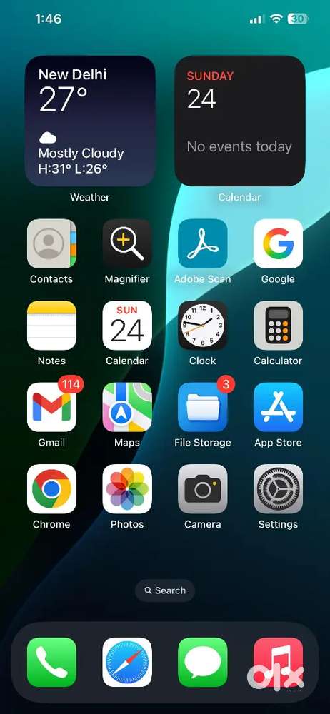 homescreen iphone 12 front screen