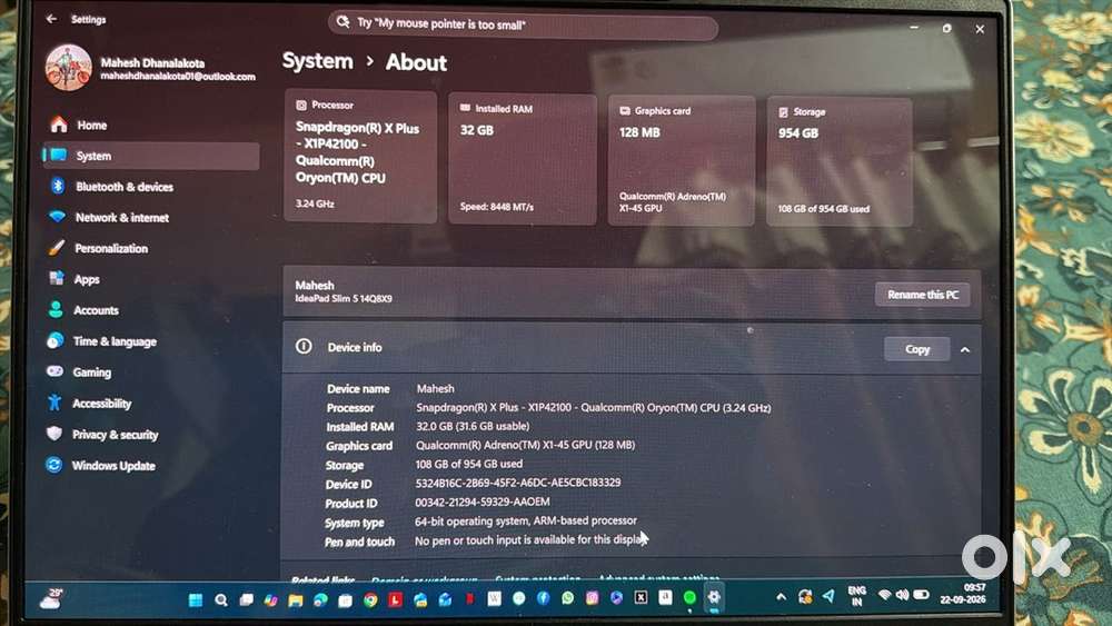 Lenovo IdeaPad Slim 5 14Q8X9 FingerPrint Unlocking (UK Model)