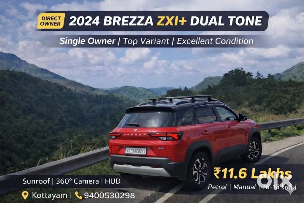 2024 Brezza Zxi+ Dual Tone  Single Owner  Top Variant