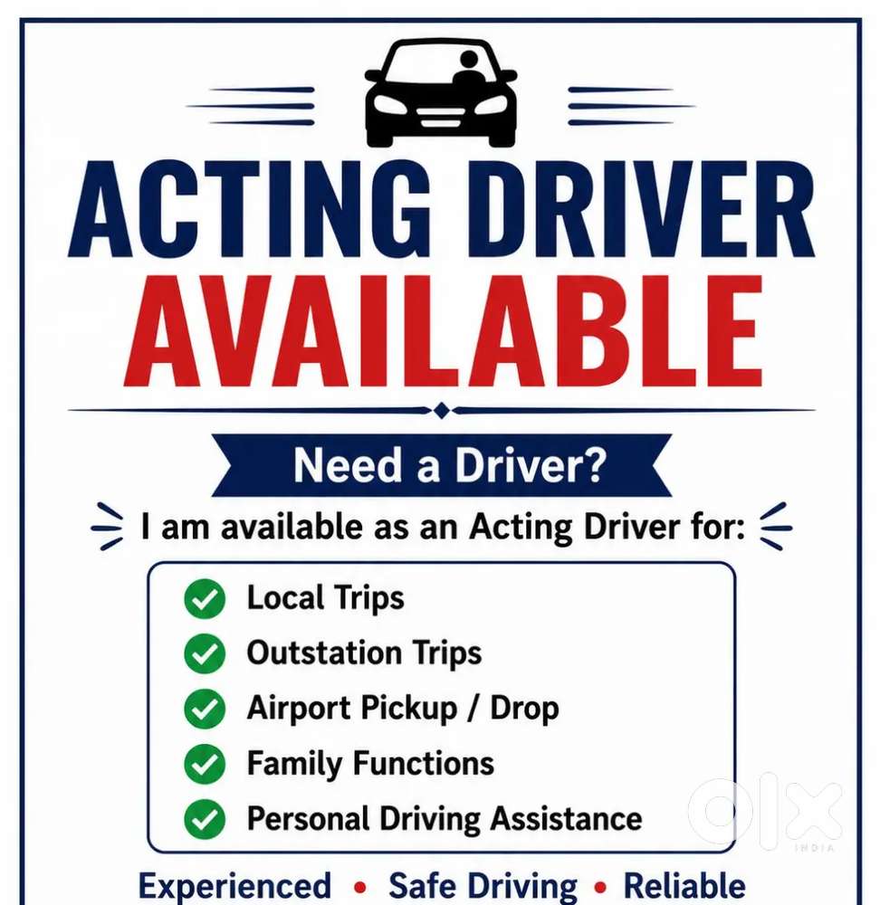 Acting Driver in chennai