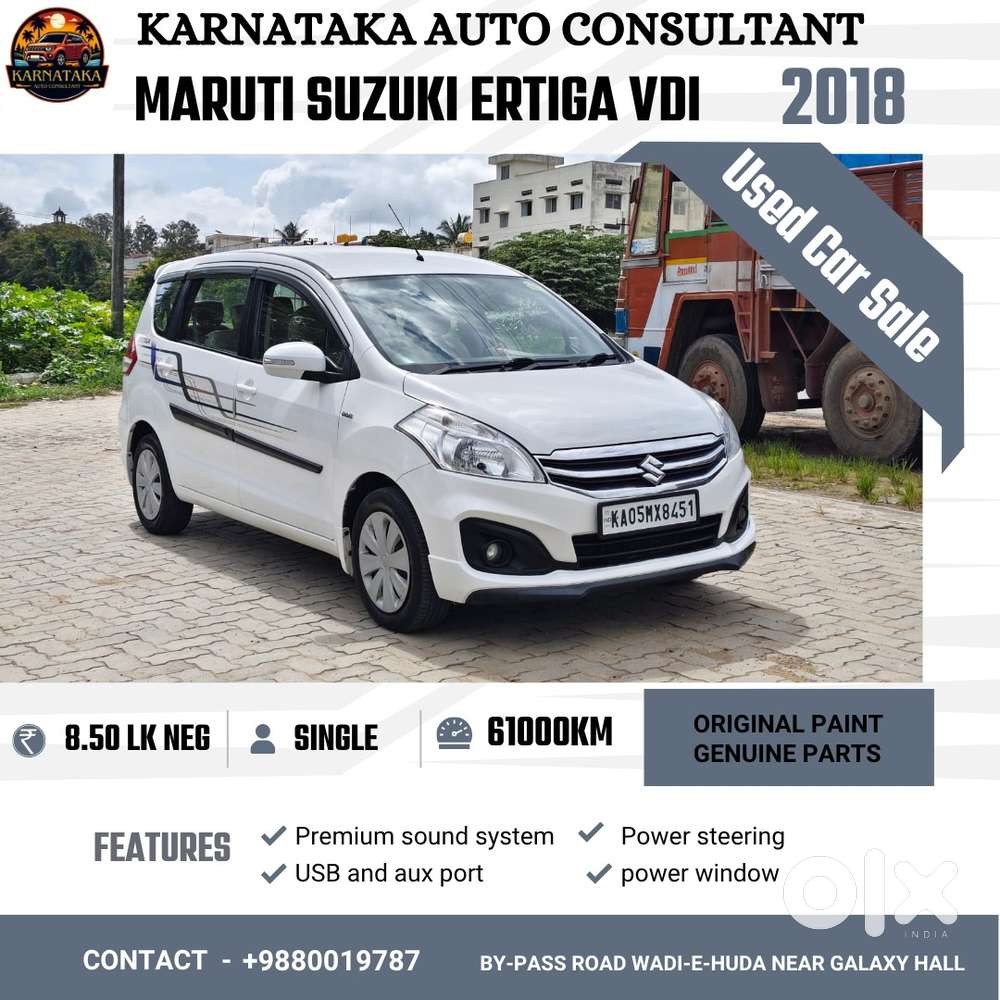 Maruti Suzuki Ertiga Shvs Vdi, 2018, Diesel