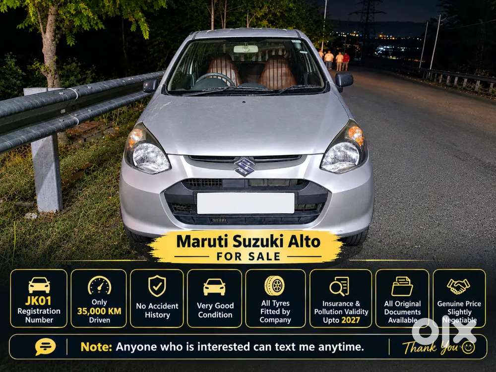 Maruti Suzuki Alto | Jk01 | Only 35,000 Km Driven | Excellent Condtion